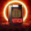 LED Realistic Flame Fireplace Heater - 1500W Home Office Christmas