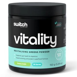 Switch Nutrition Vitality Switch Revitalising Greens Powder 30 Serves Granny Smith Apple
