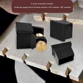Baoblaze Woodworking Dovetail Saw Guide Kit Dovetail Jig Marker 45 Degrees Angle Guiding Rail Clamps for Home Outdoor Indoor Household