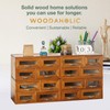 Set of 4 Store and Display Wooden Desktop Organizing Cabinets