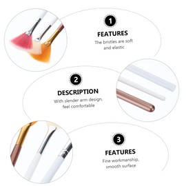 Beavorty Highlight Brush 3pcs Set Makeup Brush Blush Applicator Cosmetics Accessories Perfect for Teenagers and Festival