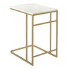 SEI Furniture Fallon Marble C table, Gold