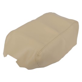 X AUTOHAUX Car Center Console Lid Armrest Seat Box Cover Protector Replacement Microfiber Leather for Nissan Maxima 2009-2014 Beige