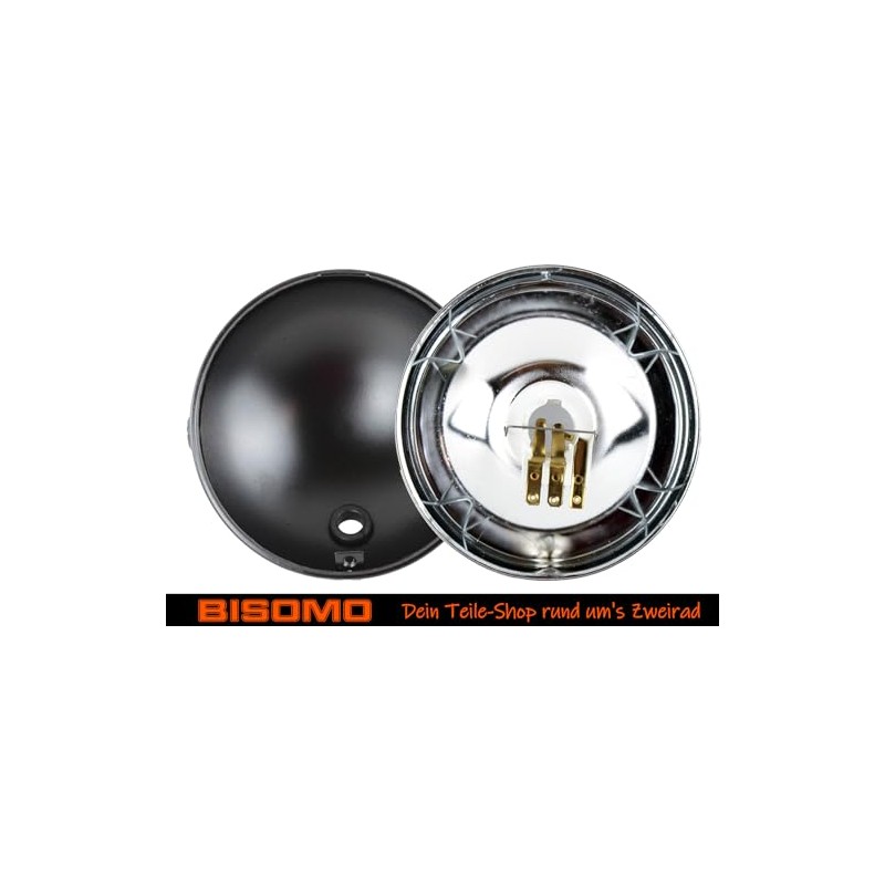 BISOMO Headlight Round 6-12 V Outer Diameter 140 mm, Headlight