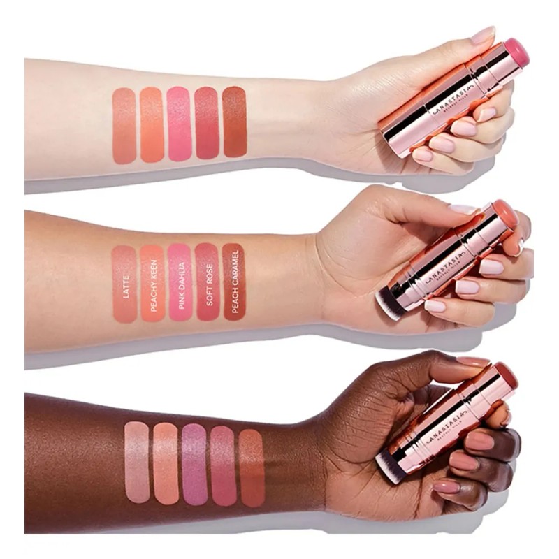 Anastasia Stick Blush Rubor Crema Tono Nectarine Acabado Natural
