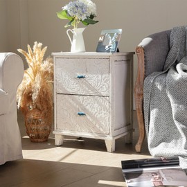 SOFFEE DESIGN Set of 2 Vintage Metal Cabinet Knob Dresser Drawer Pulls with Bowhead Whale Shape, Distressed Occean Style Closet Handles, Antique Door Knobs with Mounting Screws - Blue