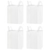 QWORK FIBC Bulk Bag, 4 Pack Sandbags 1 Ton Industrial