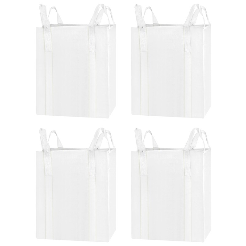 QWORK FIBC Bulk Bag, 4 Pack Sandbags 1 Ton Industrial