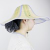 2-PCS Dual-Sided Sun Hat, Straw Front with Waterproof Back, Wide