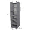 LOVJOYSE 6 Tier Shelf Hanging Closet Organizer, Closet Hanging Shelf