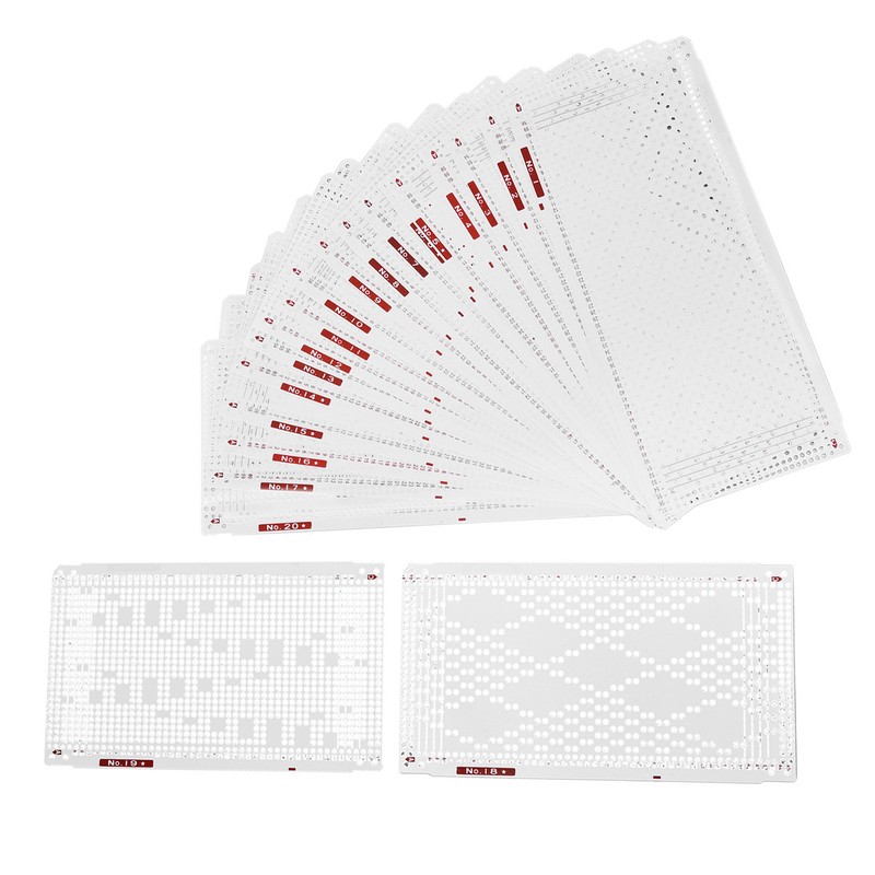 Punch Cards Practical Soft Durable Double Sided Printing Knitting Machine