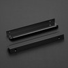 Ravinte Hardware 10 Pack Black Cabinet Handles, Finger Edge Pull