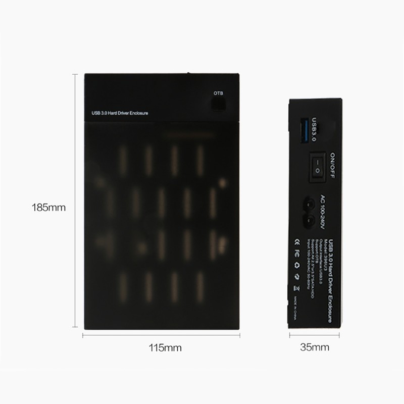 Universal High Speed Hard Disk Box 10Gbps 2.5/3.5" SATA HDD