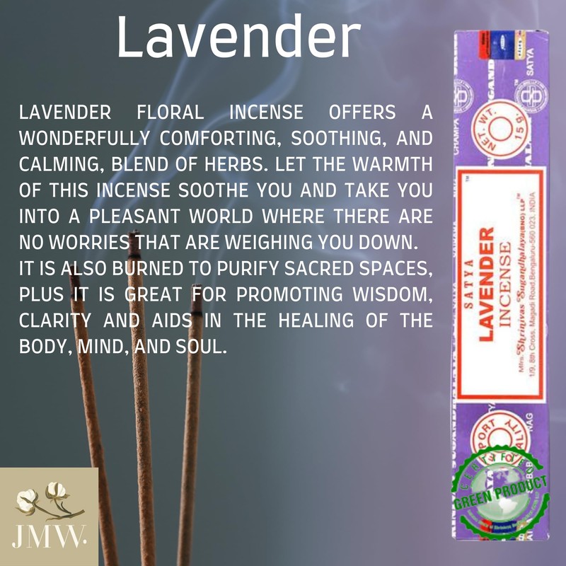 Satya Incense Sticks Set, 7 Fragrances - Nag Champa, Super