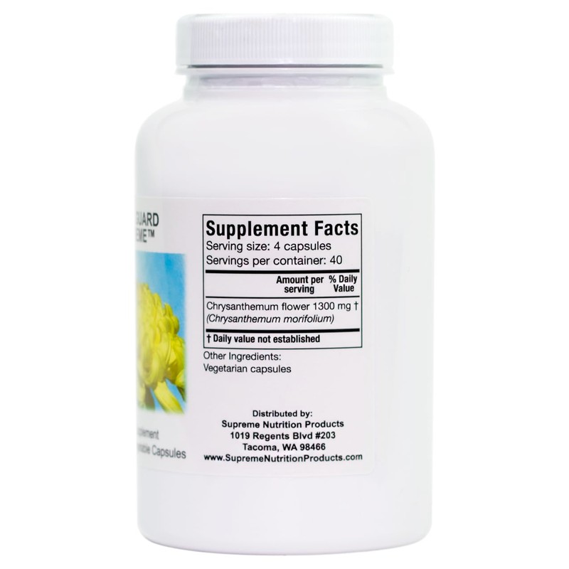 Supreme Nutrition Vital Guard Supreme, 160 Pure Chrysanthemum Vegetarian Capsules
