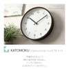KATOMOKU plywood wall clock brown sweep (continuous second hand) km-35M