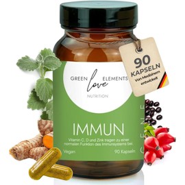 Genesis Immune - All-in-One Immune Complex with 9 Vitamins, Trace Elements & Vital Substances - Multivitamin Complex - Vegan, No Additives & Laboratory Tested - Produced in Germany