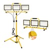 21000 Lumens Work Lights with Stand, 3 Adjustable Head LED
