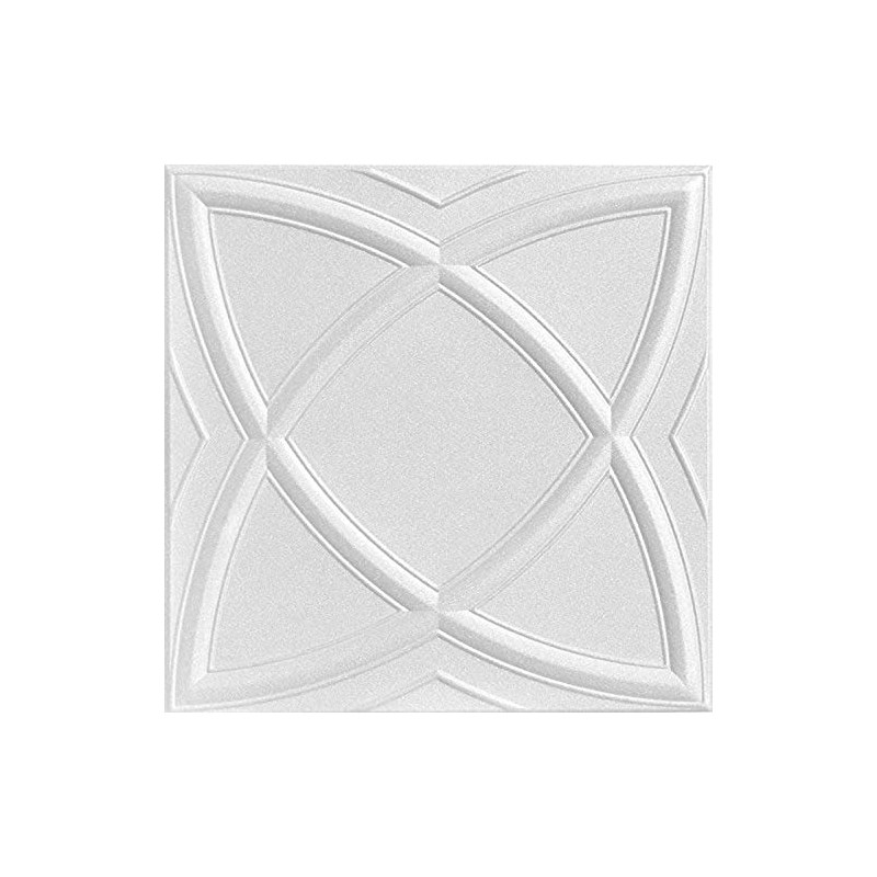 A La Maison Ceilings r13-8pw Elliptical Illusion Ceiling Tile, Plain