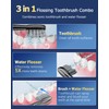 Electric Toothbrush with Water Flosser Combo: 3 in 1 Rechargeable