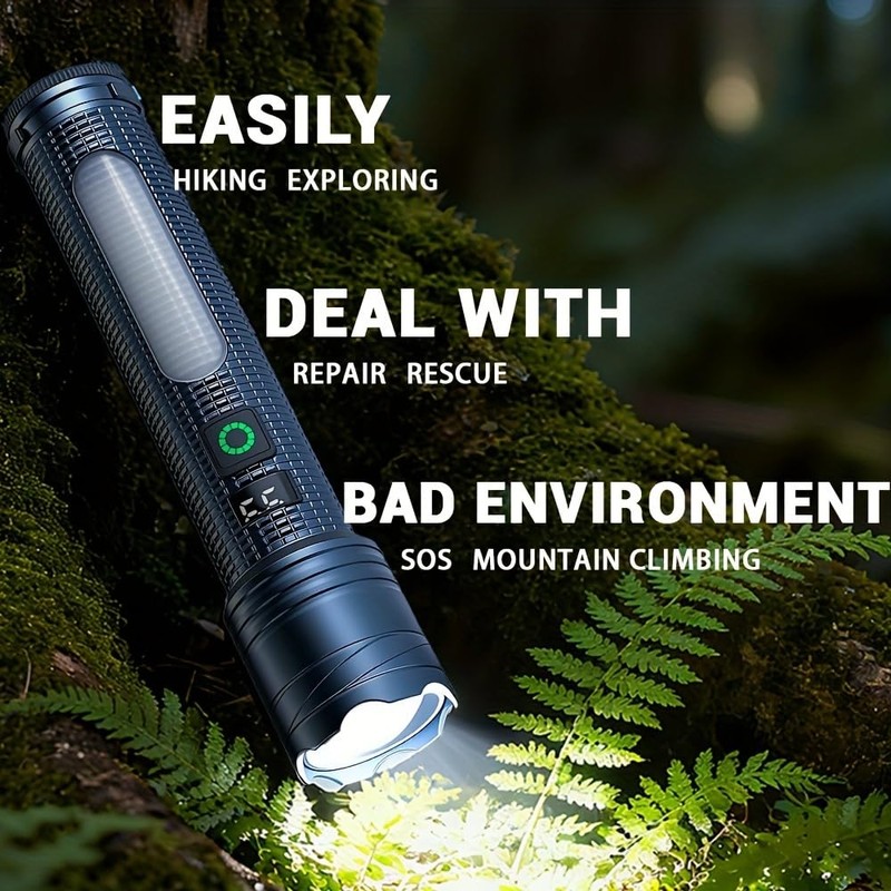 Skywolfeye 2 Pack Rechargeable Flashlights High Lumens, 5 Modes Led