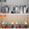 Lifewit Stackable Water Bottle Organizer for Cabinet, Plastic Bottle Holder
