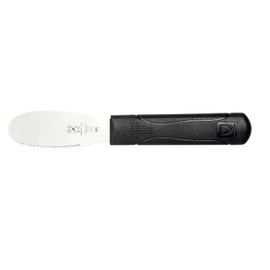 Mercer Culinary Millennia Wavy Edge Spreader, 3.5 Inch Blade, Black Handle