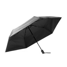 Captain Stag UY-7102 Lightweight Folding Umbrella, One-Touch Open/Close, 6 Ribs, Rain or Shine, Black