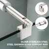 Shower Door Support Bar, Fix Frameless Shower Door Panel for