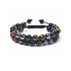2/4/6PCS Black Obsidian Anklet Bracelets for Women Men Anti-Swelling Magnetictherapy