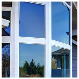 BDF PRBL Window Film Premium Color High Heat Control and Daytime Privacy Blue (24in X 12ft)