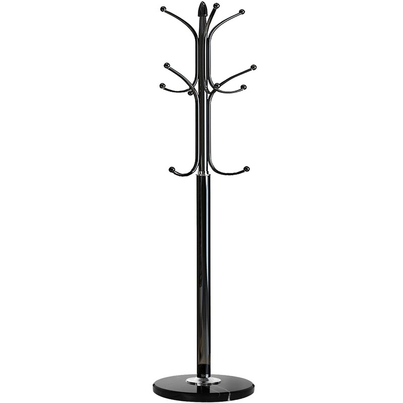 Kertnic Metal Coat Rack Stand with Natural Marble Base, Free