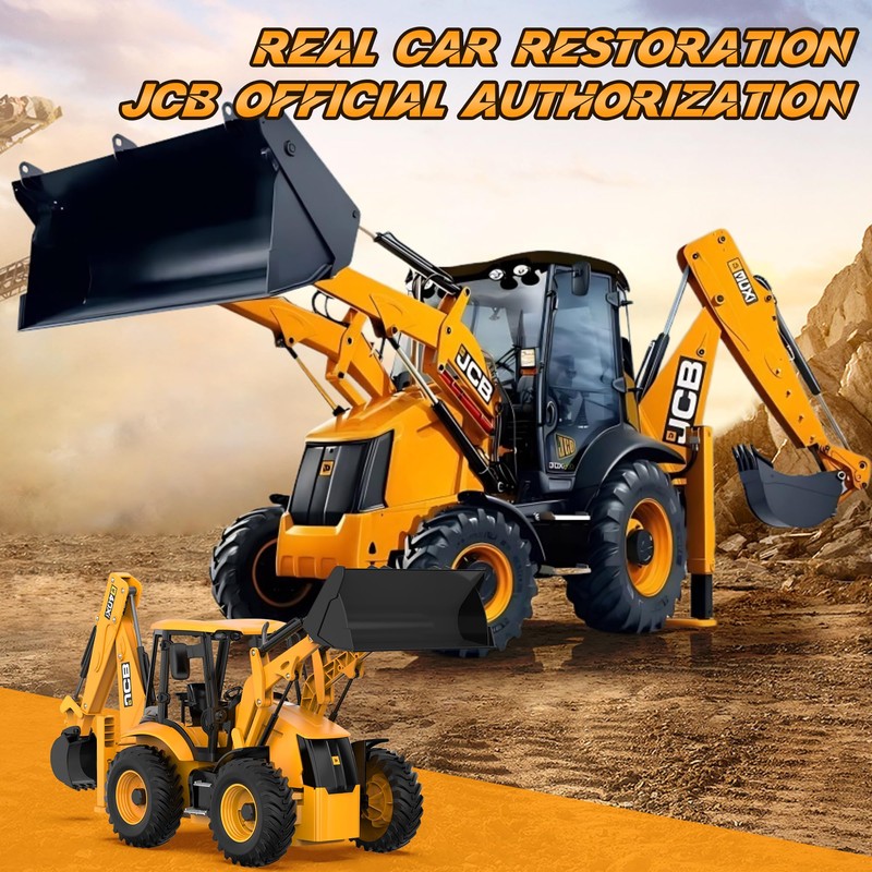 DOUBL E JCB 1:20 Scale RC Excavator & Loader –