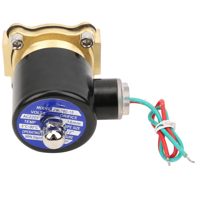 G1/2 Inch Brass Solenoid Valve Water Pressure Normal Closed Direct