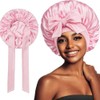 RETROGOO Women Hat Night Sleeping Shower Cap High Elastic Hair