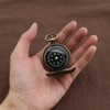 eMagTech Retro Style Portable Camping Survival Compass Metal Pocket Compass