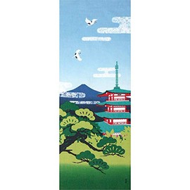 Hamamonyo Tenugui Tenugui Summer Five-Storied Pagoda, Mt. Fuji