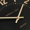 Thomas Kent London Thomas Kent 12"" Noir Black Wall Clock