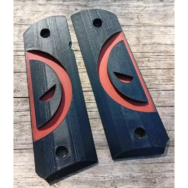 Colt Deadpool Full Size Colt 1911 Black & Red Grips