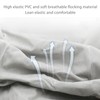 Inflatable Lumbar Waist Pillow PVC and Flocking Press Gray Inflation