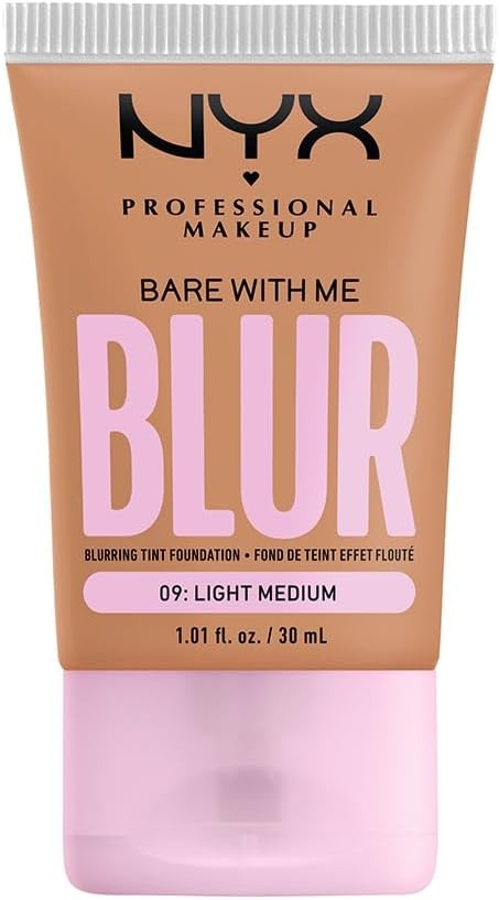 NYX Professional Makeup, Bare With Me Tint Blur, Base Rostro, Medium Dark