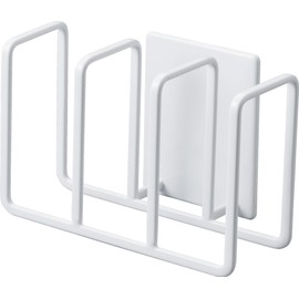 Yamazaki 3282 Magnetic Sponge Holder, 3 Tiers, White, Approx. 4.9 x 2.8 x 3.3 inches (12.5 x 7 x 8.5 cm), Tower Tower Sponge Place, Easy to Clean