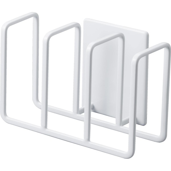 Yamazaki 3282 Magnetic Sponge Holder, 3 Tiers, White, Approx. 4.9