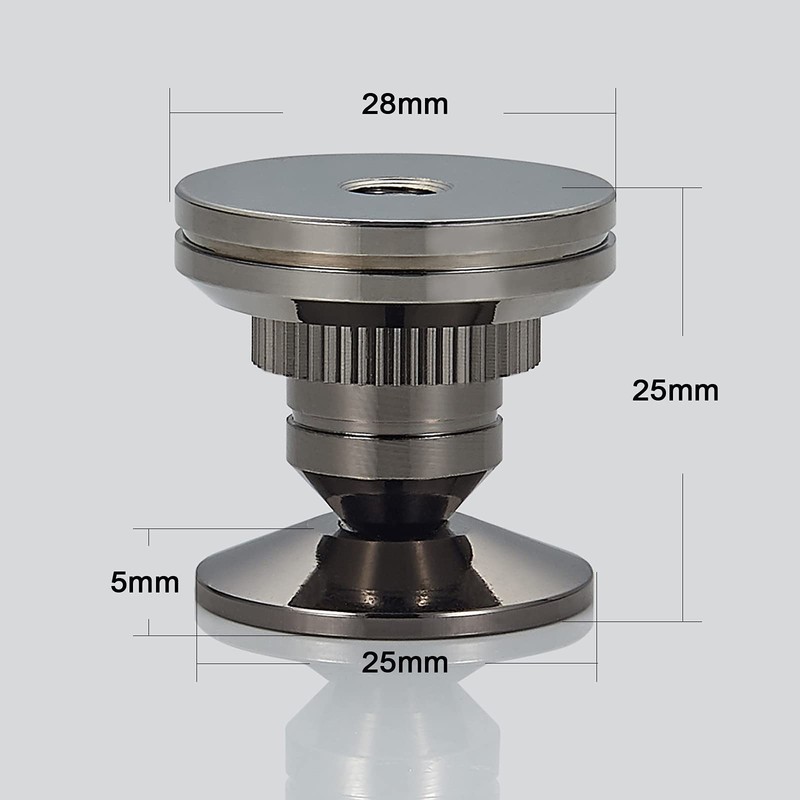 Pailvens Insulator 8 Speakers, Adjustable Height Speaker Stand, Metal Spike