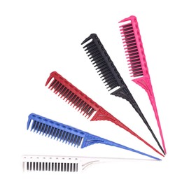 WOONEKY 5pcs Multifunctional Detangling Hair Comb Dense Tooth Hair Brush for Salon Use for Professional Hairdressers and Home Styling