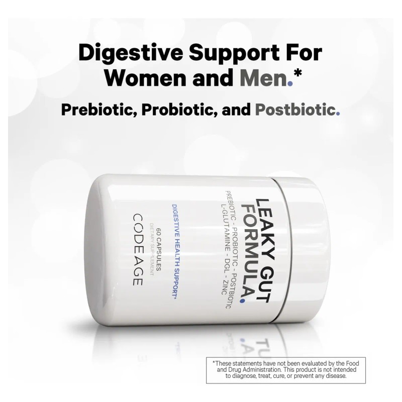 Codeage Leaky Gut Supplement Con L-glutamina