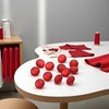 50pcs/Pack Red Resin Colored Shirt Pearl Buttons，Hand Sewn Button， for