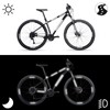 YUXIANLB 42 Pcs Reflective Bike Stickers, Multi Shapes Bicycle Reflective