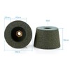 AIMALL 2PCS Professional Thickened Stone Polishing Buffing Wheel, Tile Granite