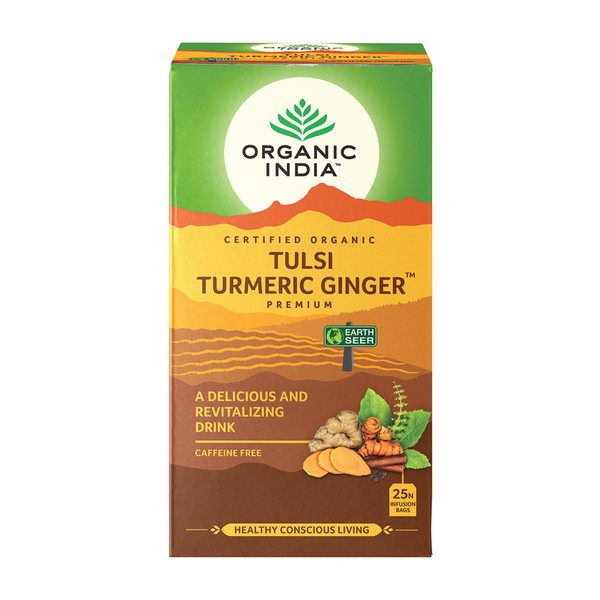 Organic India Tulsi Turmeric Ginger Tea - 25 infusion bags